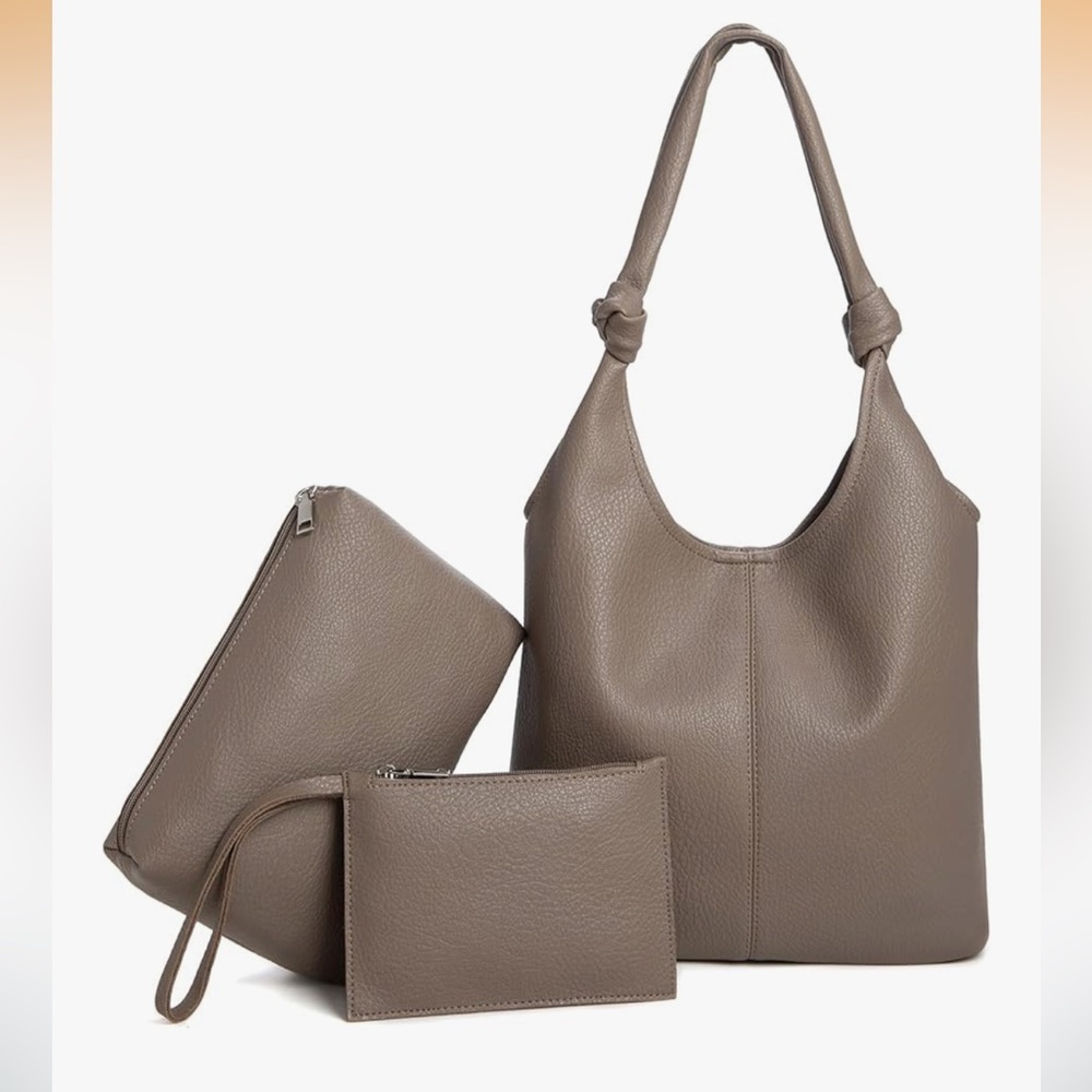 Jorebill Elegant Taupe Women's Bag Set